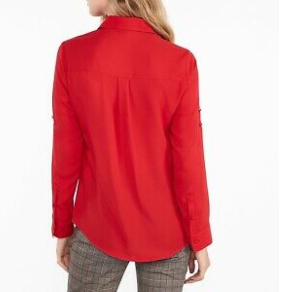 Express red blouse - Picture 2 of 6